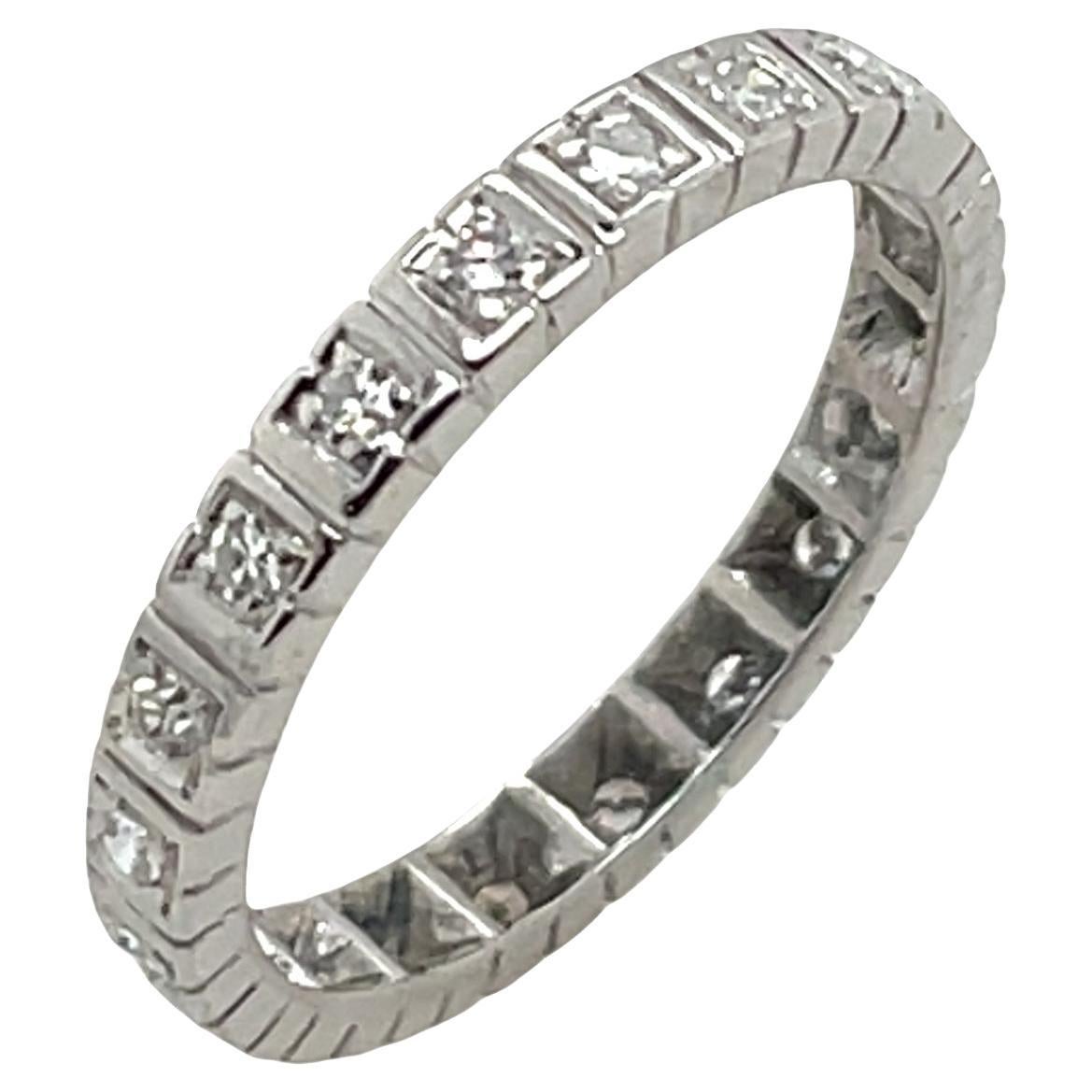 Full Eternity Diamond Ring, Set With 0.30ct Natural Diamonds