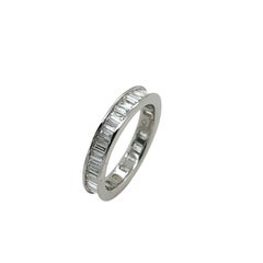 Full Eternity Diamond Ring Set With 1.0ct F-G/VS2-SI1, Set in Platinum