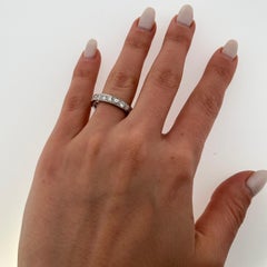 Full Eternity Diamond Ring, Set With 2.0ct Natural Diamonds In Platinum