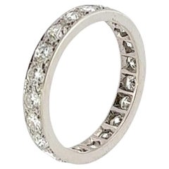 Full Eternity Diamond Ring, Set With 2.0ct Natural Diamonds In Platinum