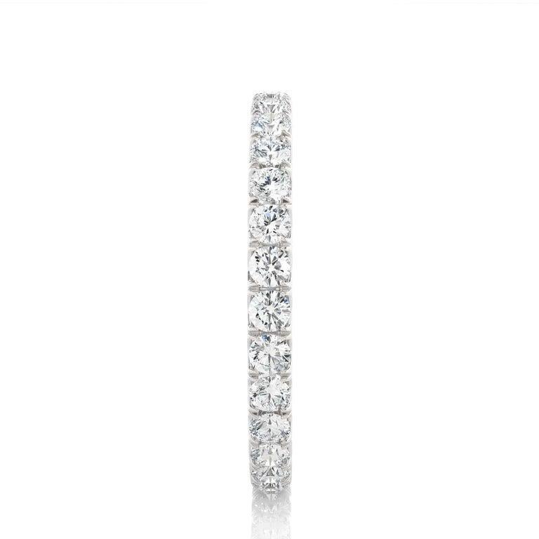 For Sale:  Full Eternity Moissanite Band in 925 Silver Stackable Ring for Women Gift 7