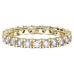 Full Eternity U 14k Goldring mit Zackenbesatz für Hochzeit