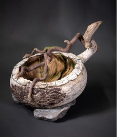 "Full F'in Day"  - Stoneware Sculpture by Eric Serritella