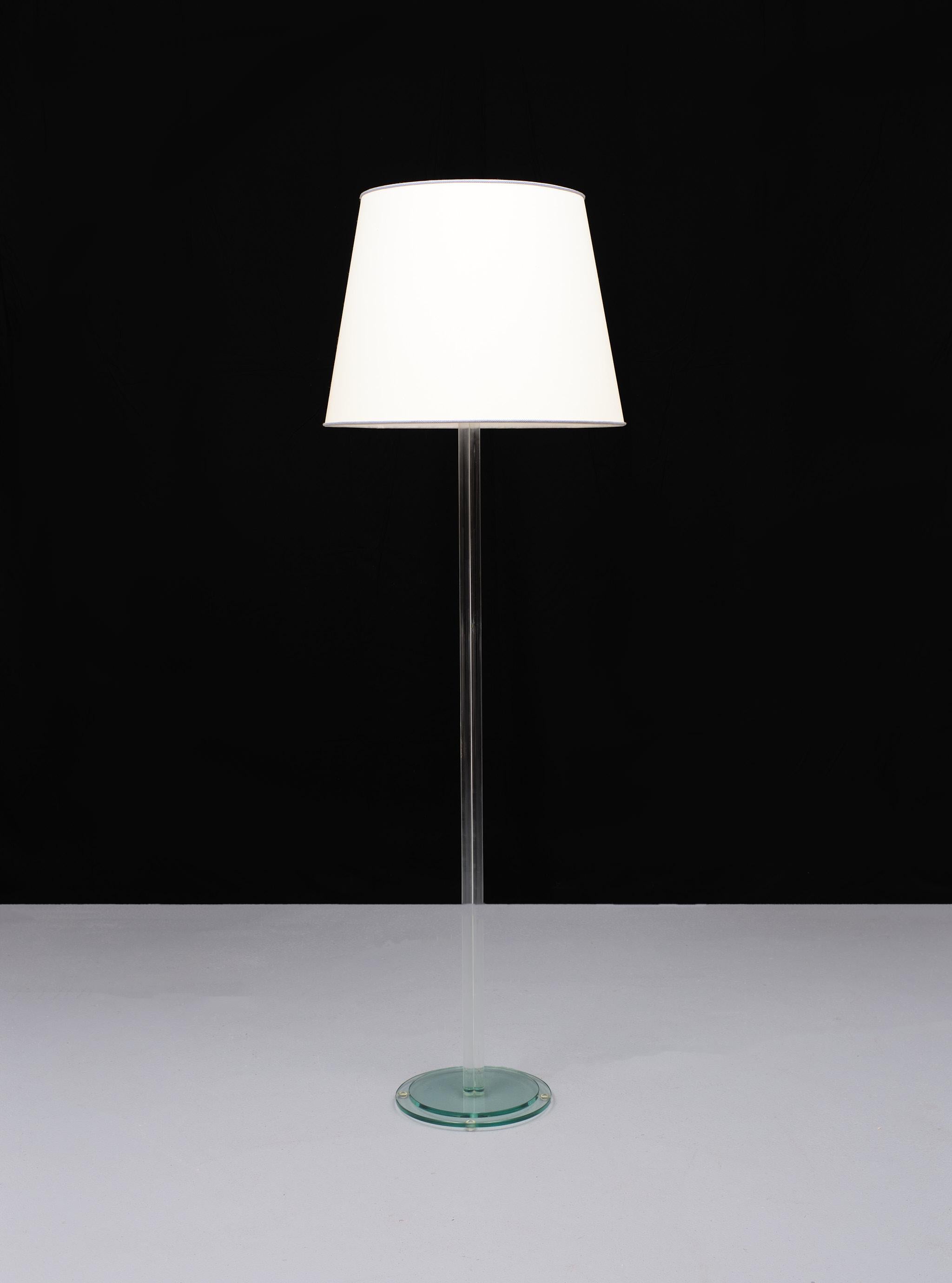 Late 20th Century Full Glass floor lamp LORI  Design Holland 1980s  For Sale