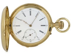 Louis Brandt & Frere Full Hunter Gold Swiss Quarter Repeater Pocket Watch C1890