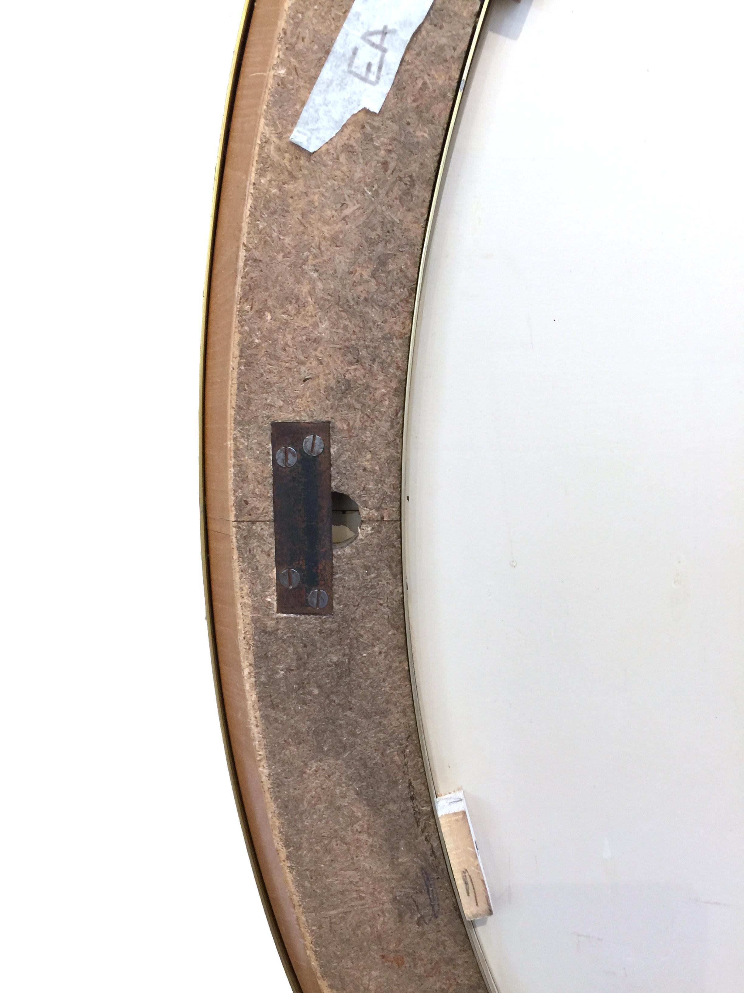 Full-Length 1960s Cristal Arte Blue Model 2727 Oval Wall Mirror, Italian For Sale 3