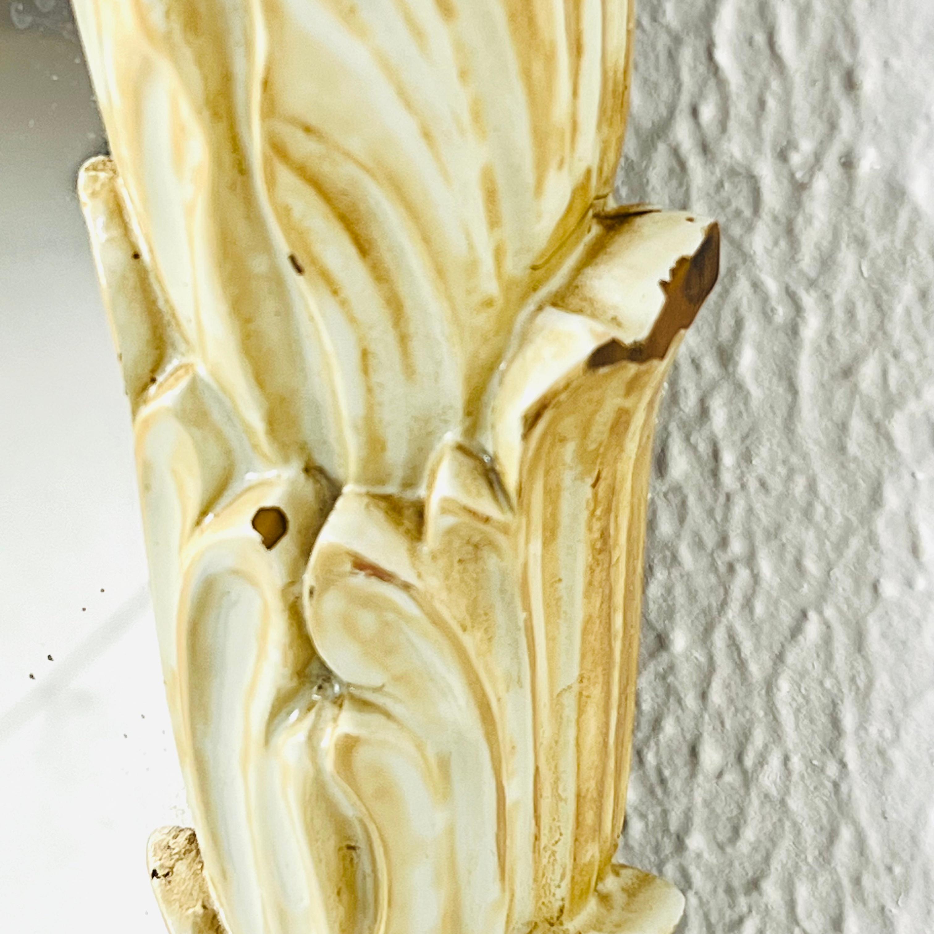 Specchio ad arco con foglie di palma intagliate Palladio anni '70 a figura intera in vendita 10