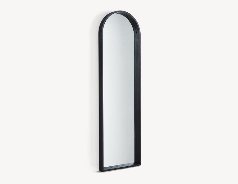 Canadian Full-Length Arched Mirror in Solid White Oak by Coolican & Company For Sale