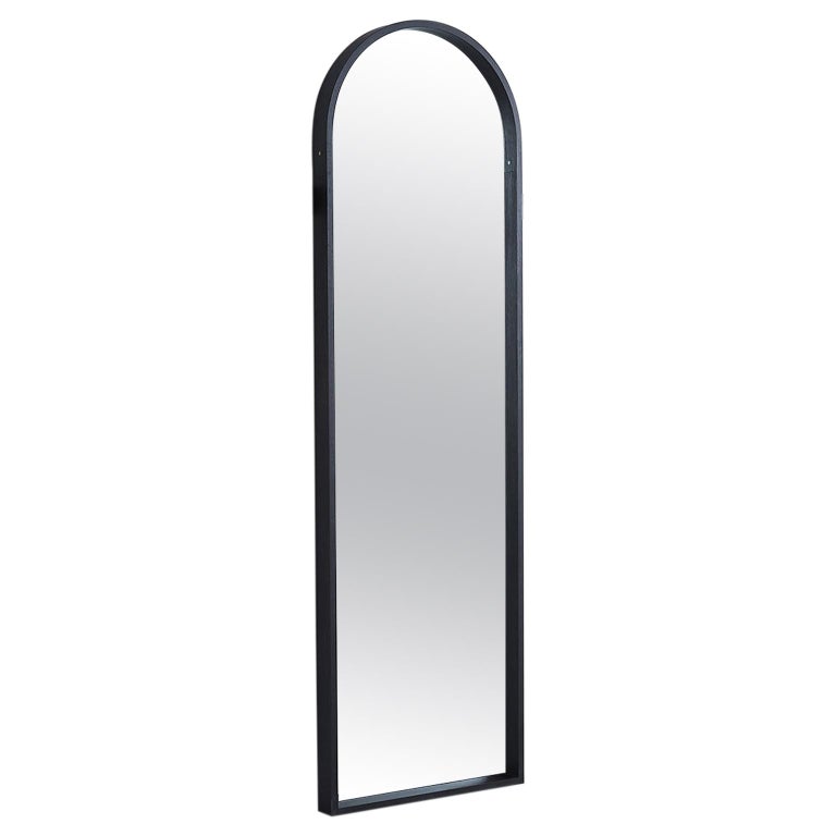 Full-Length Arched Black Mirror in Solid Ash by Coolican and Company For  Sale at 1stDibs | black floor mirror arch, full length black mirror, black  arch mirror full length