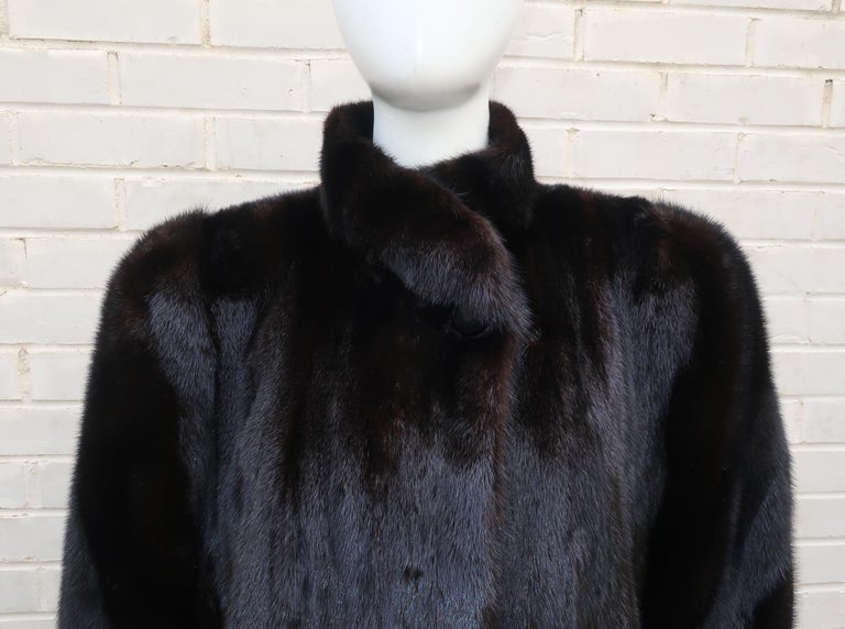 Full Length Black Ranch Mink Fur Coat at 1stDibs what is ranch mink