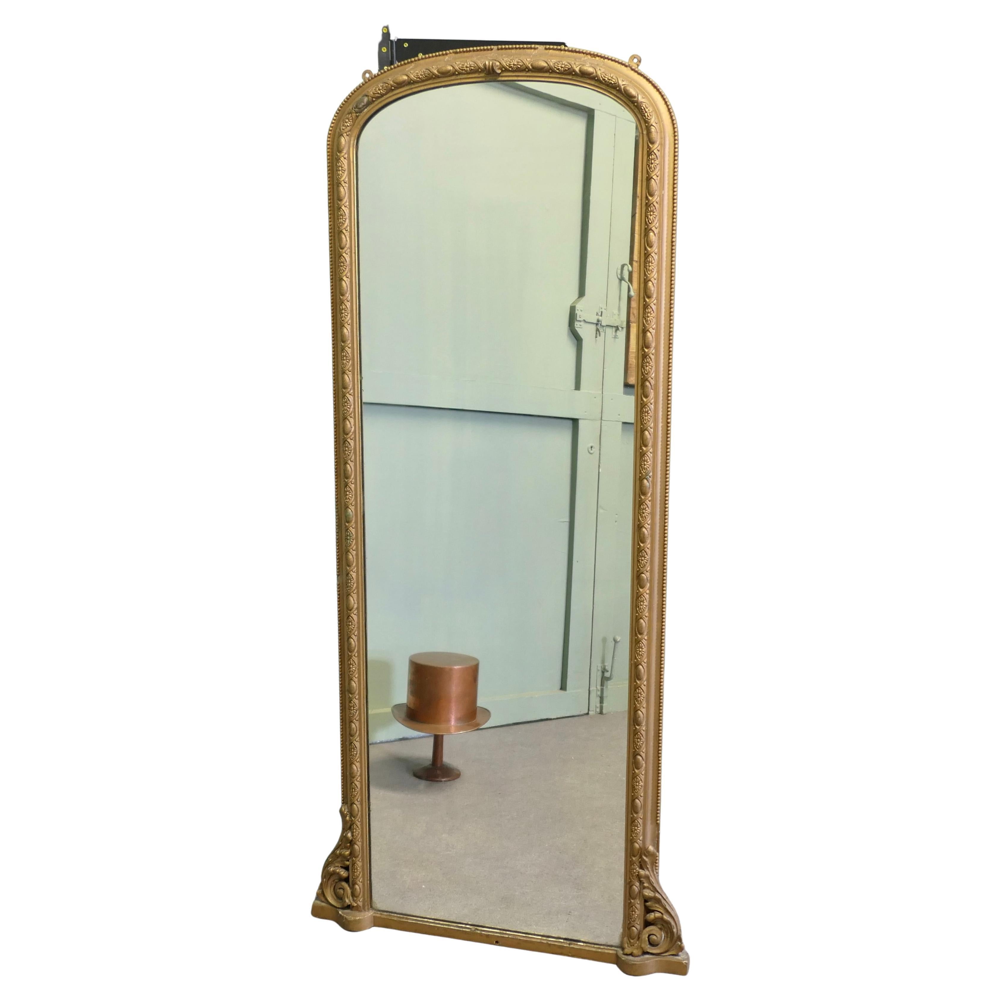 Full length French 19th Century Louis Philippe Wall Mirror