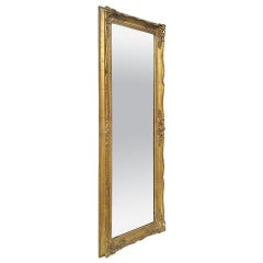 Full-Length Giltwood Wall Mirror, Louis XV Style, circa 1960