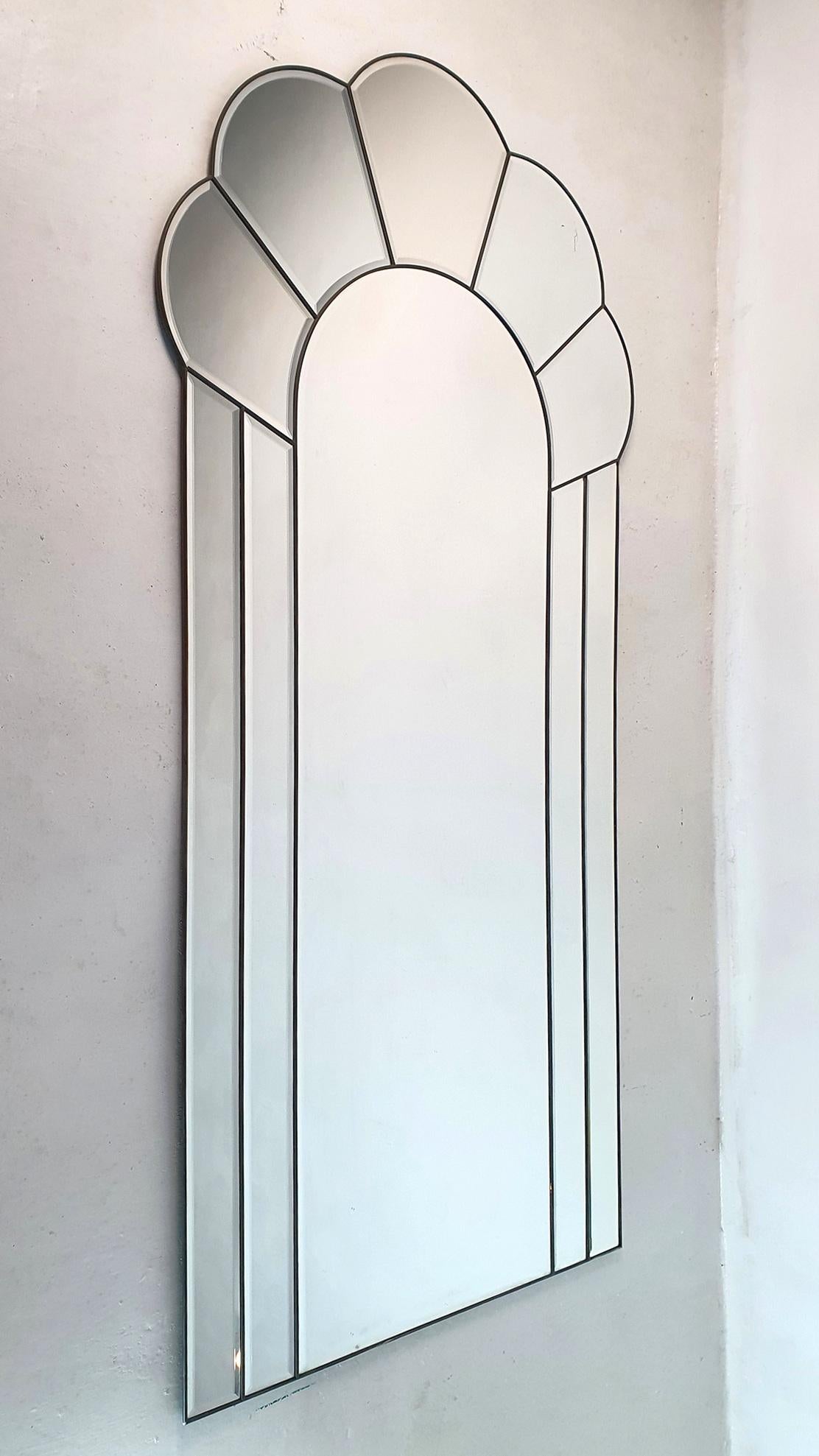 Mid-Century Modern Full Length Italian Mirror 1970's