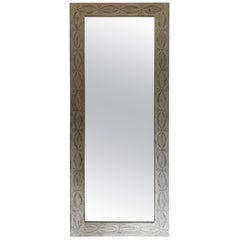Miroir en étain revêtu de métal sur toute la longueur