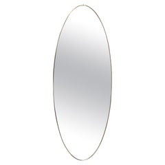 Full-Length Mid-Century Modern Brass Free Form Mirror. Italy, 1950s