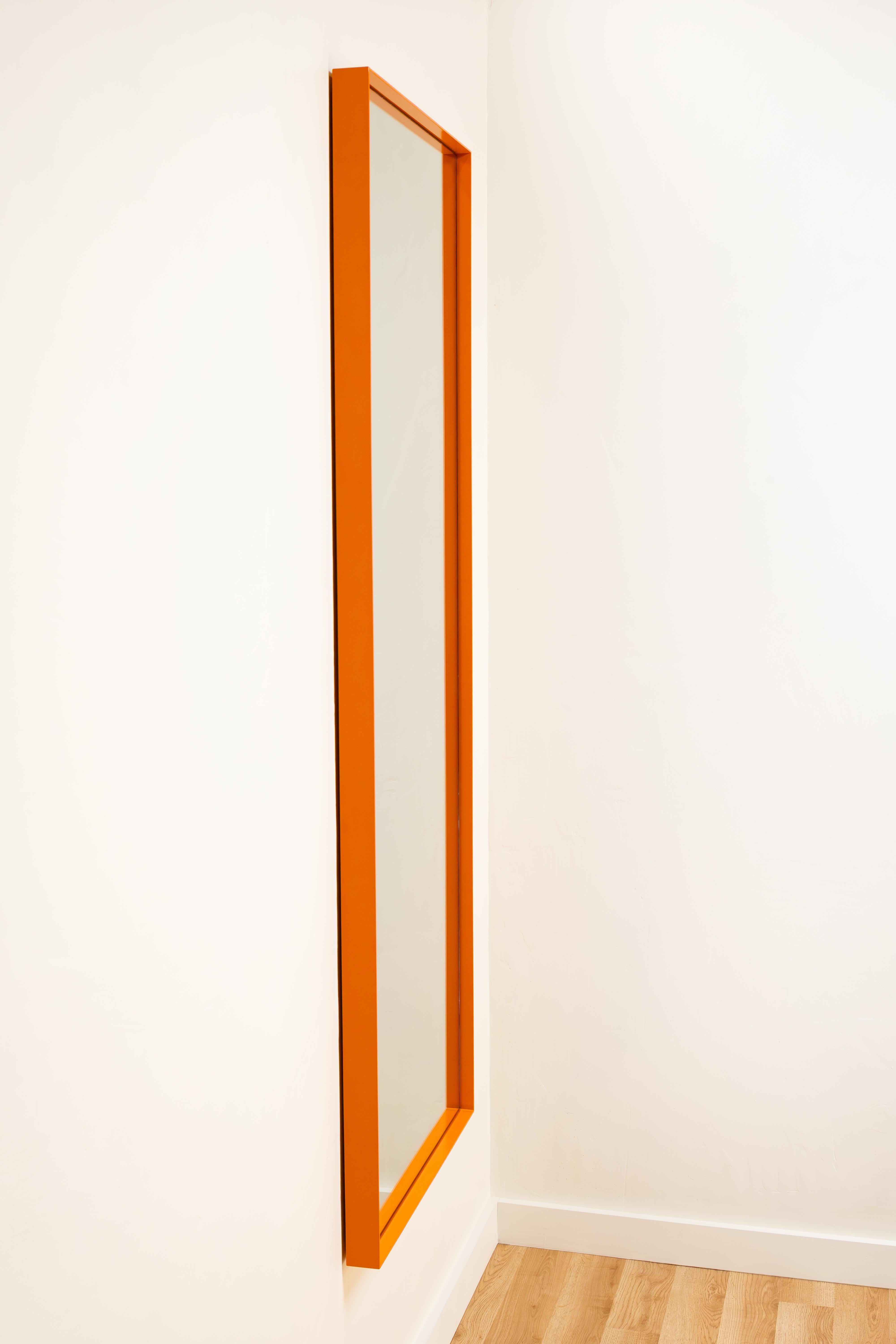 Post-Modern Full Length Mirror in Powder Coated Steel and Glass by Laylo Studio For Sale