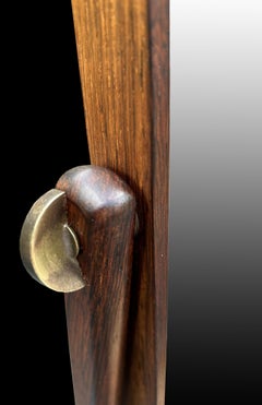 Full length Santos Rosewood Cheval Mirror by Arne Vodder