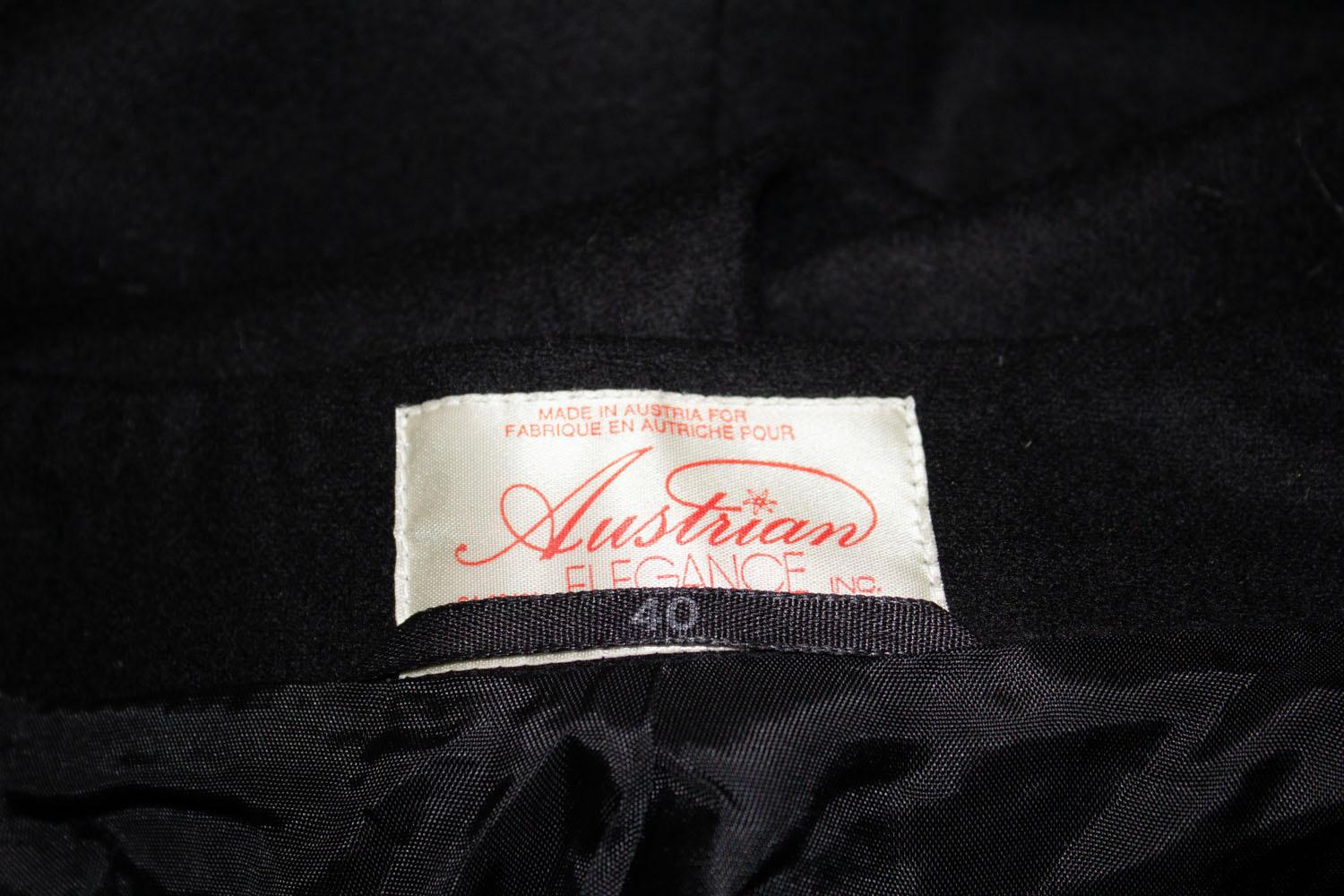 Full Length Vintage Cloak by  M Hopfgarten KG of Austria For Sale 4
