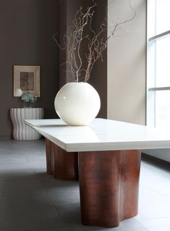 Vaso Full Moon in lacca nera di Robert Kuo, edizione limitata