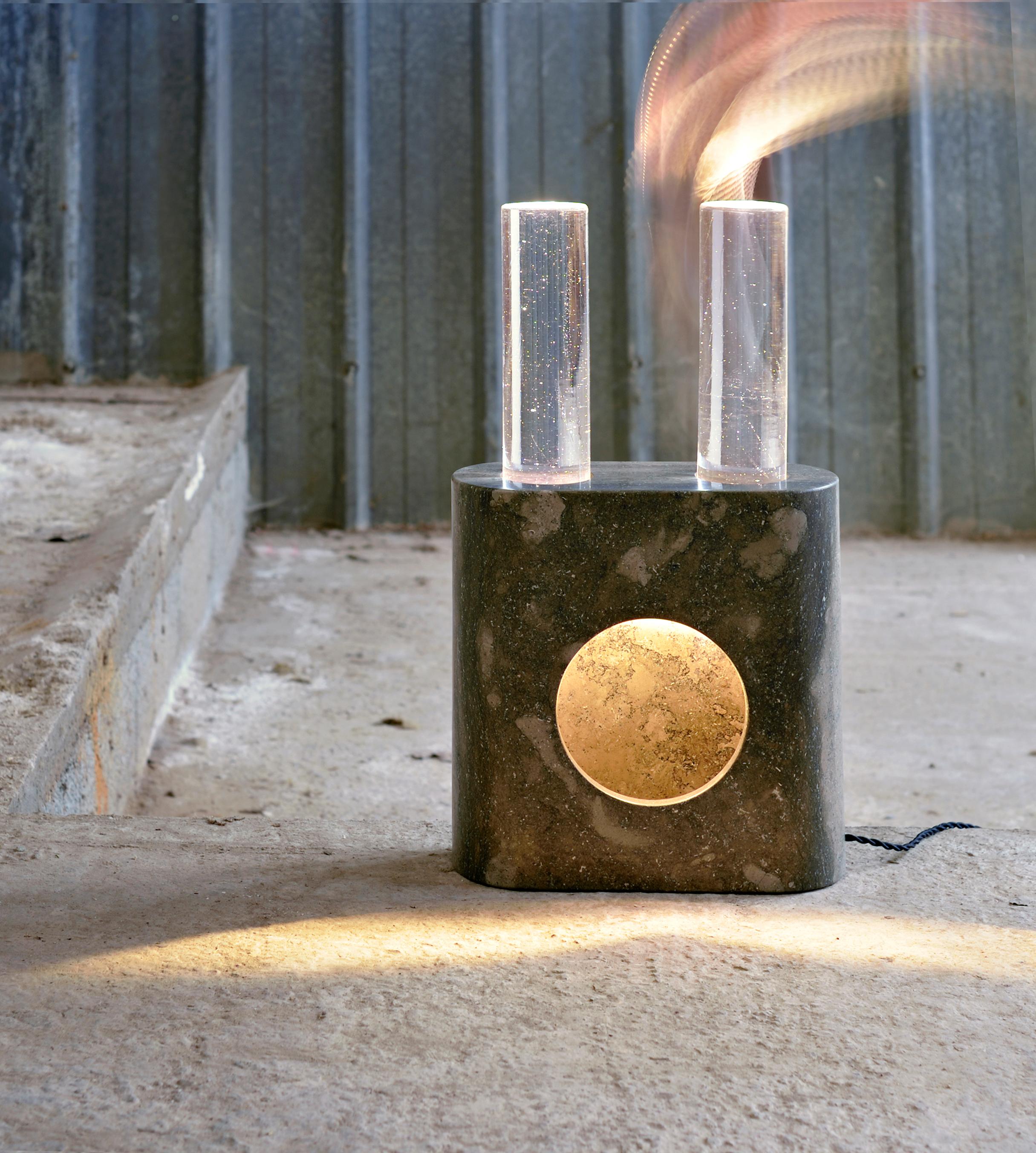 Stone Full Moon Lamp by Kaaron