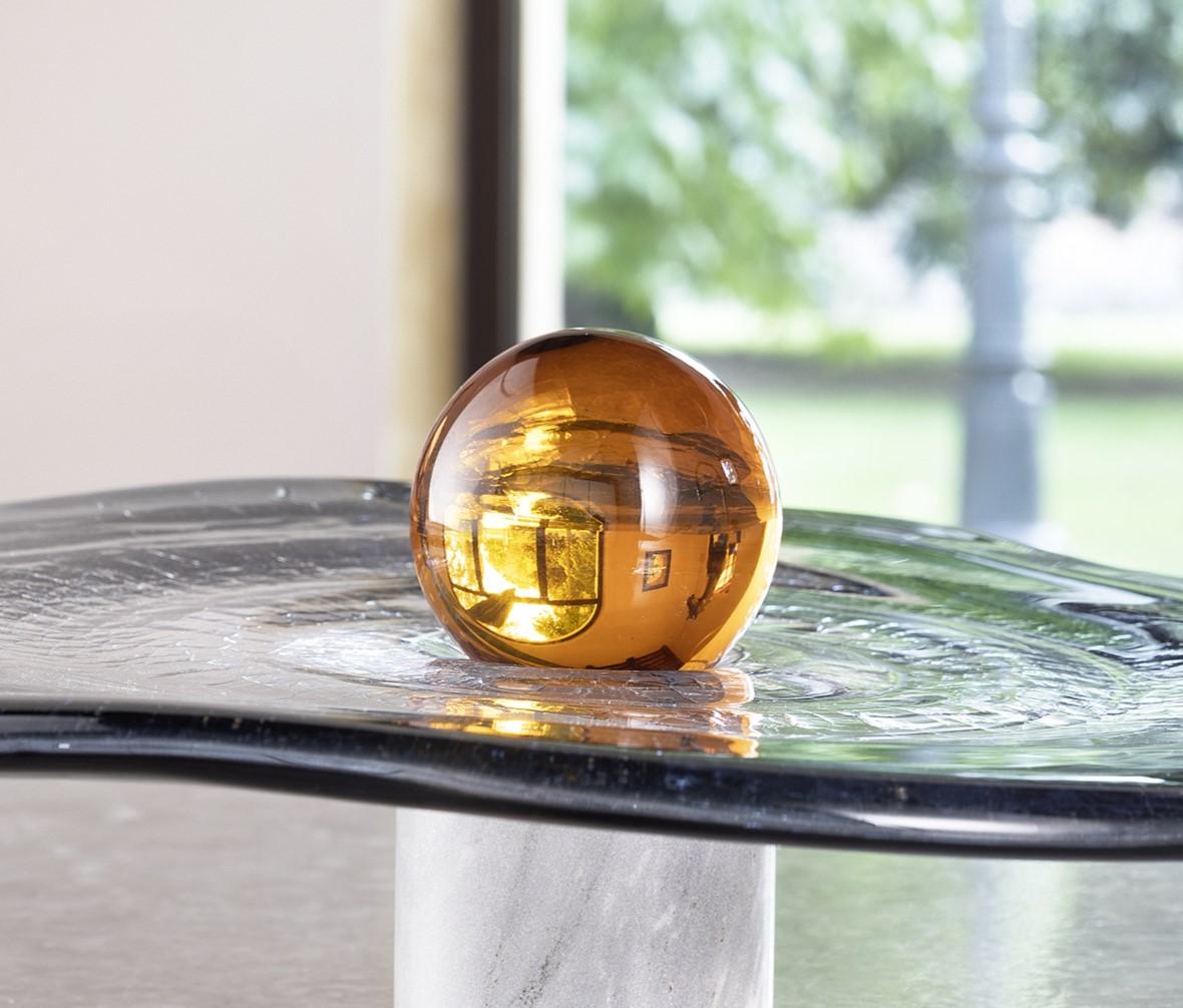 Full Moon Over High Water In Venice Murano Glass Centerpiece by Aina Kari In New Condition For Sale In Geneve, CH