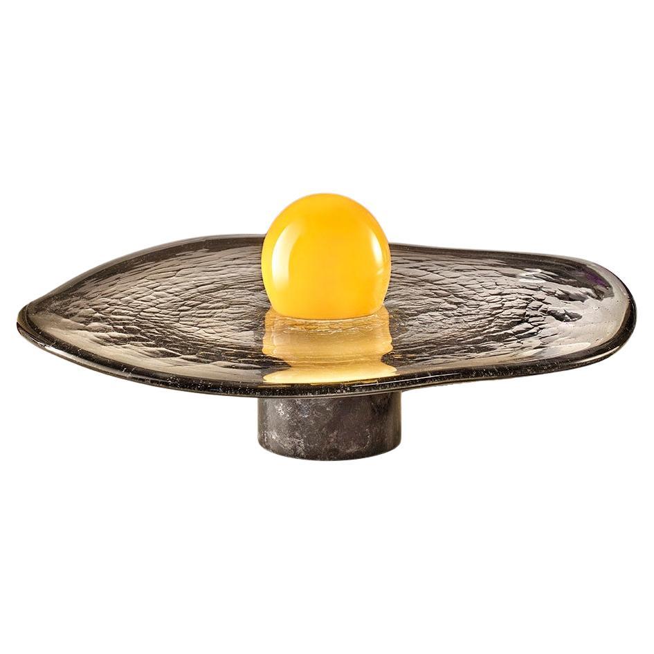 Full Moon Over High Water In Venice Murano Glass Decorative Lamp by Aina Kari