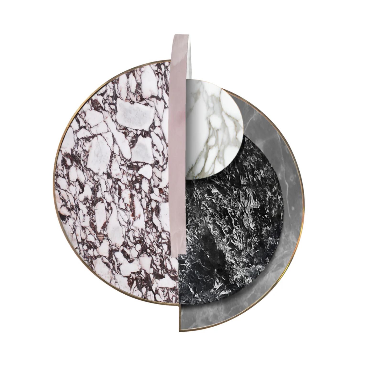 Brushed Full Moon Snow Side Table by Bohinc Studio
