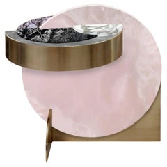 Full Moon Snow Side Table by Bohinc Studio