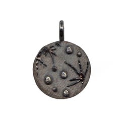 Pendentif en or 18 carats double face « Full/New Moon »