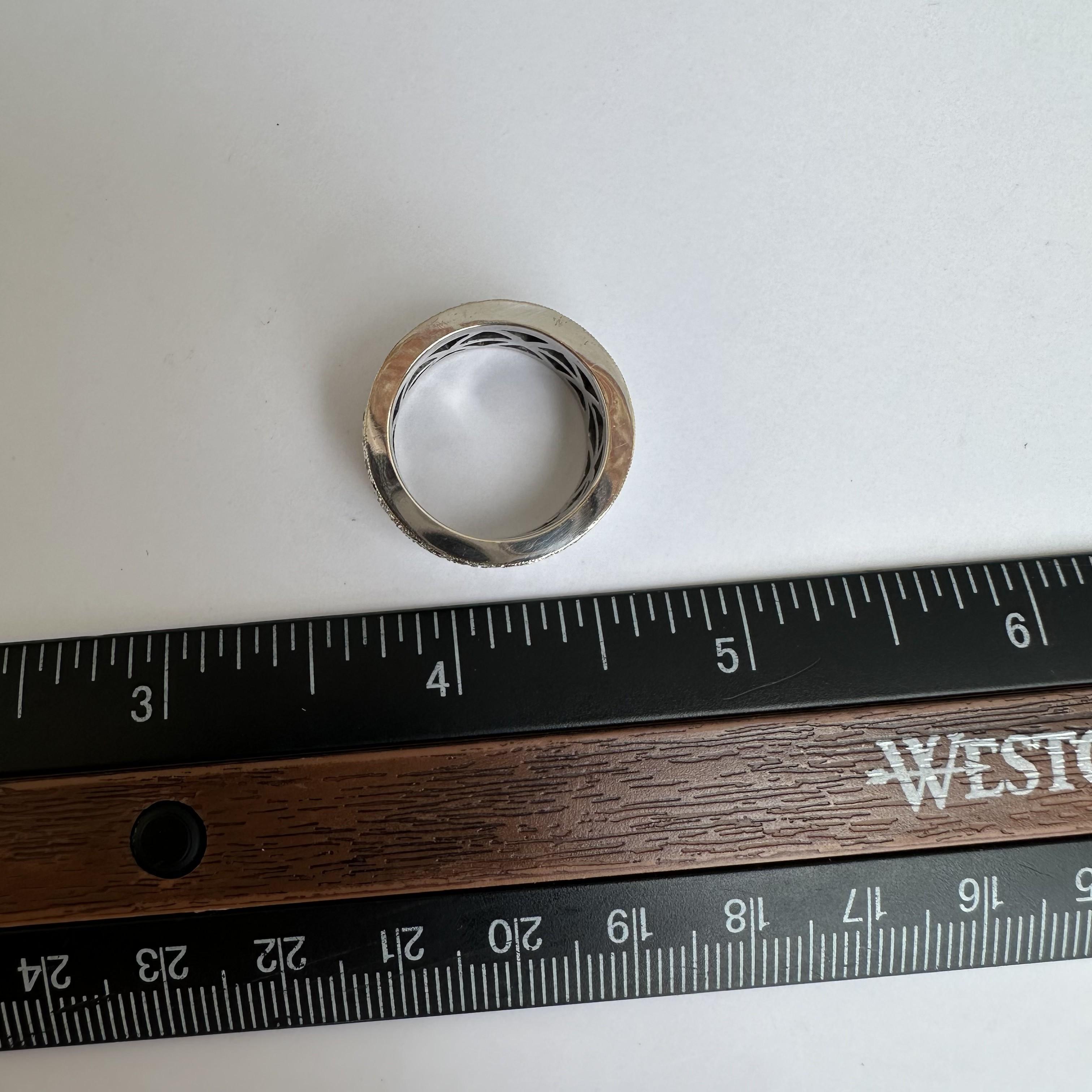 Full Pave Natural Diamond Eternity Ring in 18kt White Gold - 3.75ctw, New In New Condition For Sale In West Hempstead, NY
