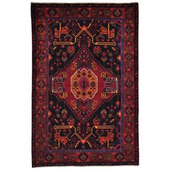 Full Pile Persian Nahavand Hand Knotted Oriental Rug