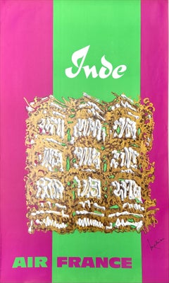 Full Portfolio 14 Air France-Posters von Georges Mathieu, 1968