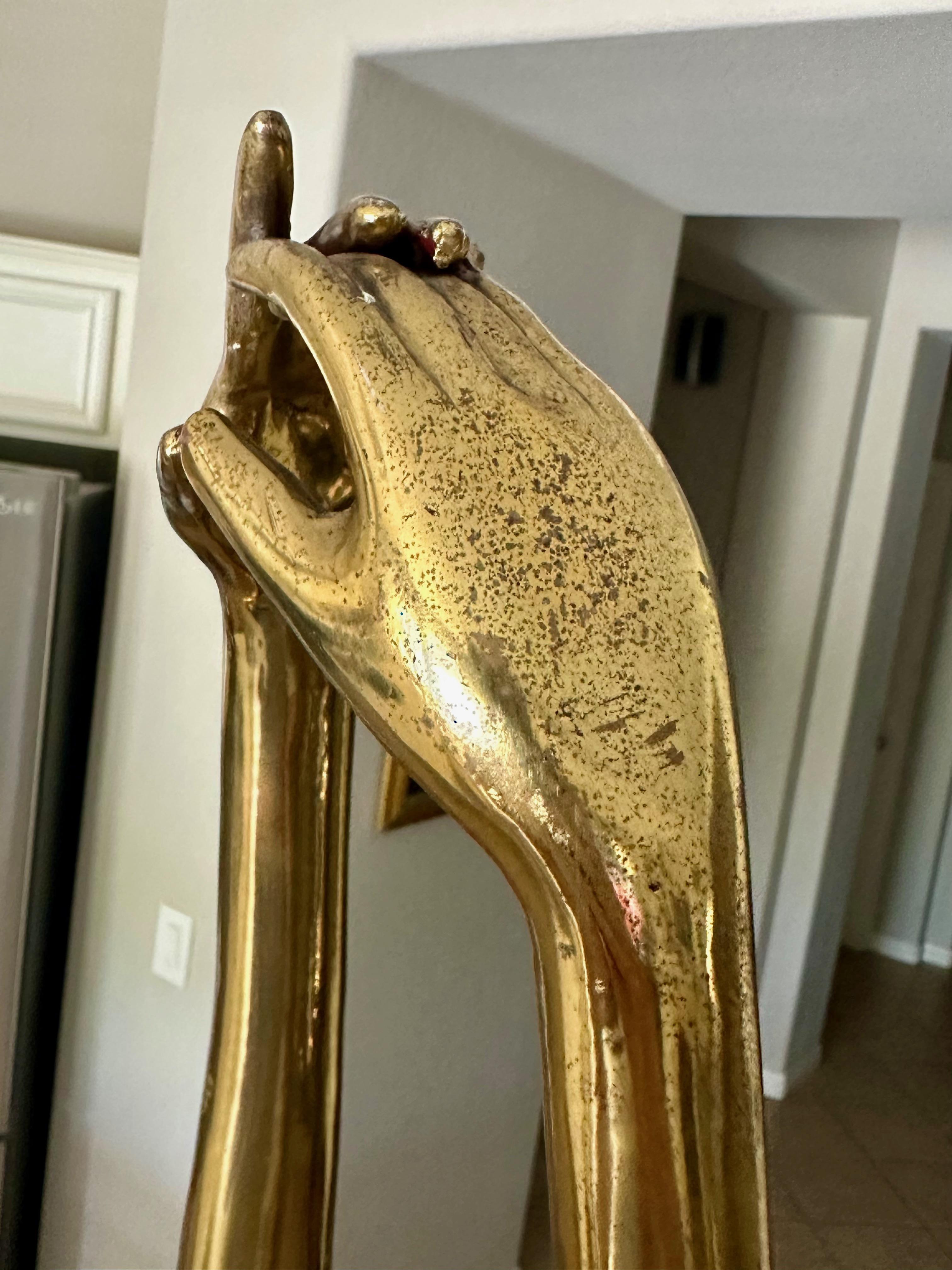 Full Scale 6ft Ballerina Stylized Dancer Brass Statue For Sale 8
