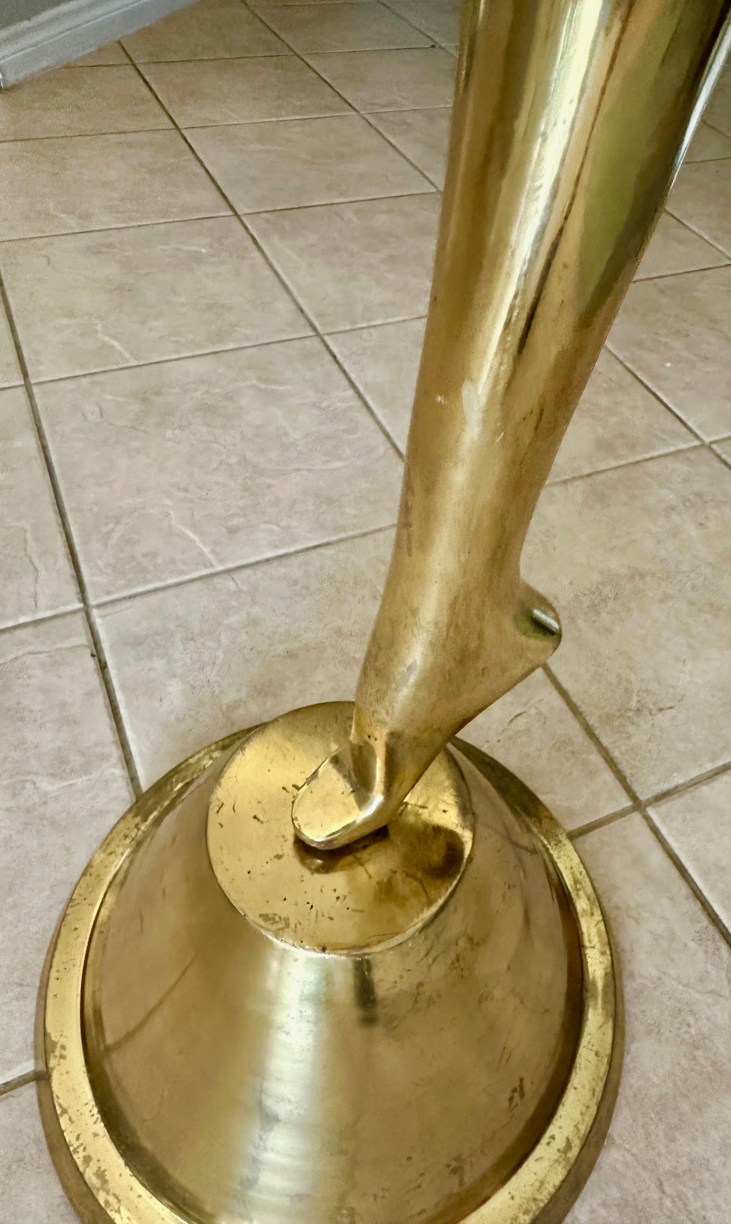 Full Scale 6ft Ballerina Stylized Dancer Brass Statue For Sale 13