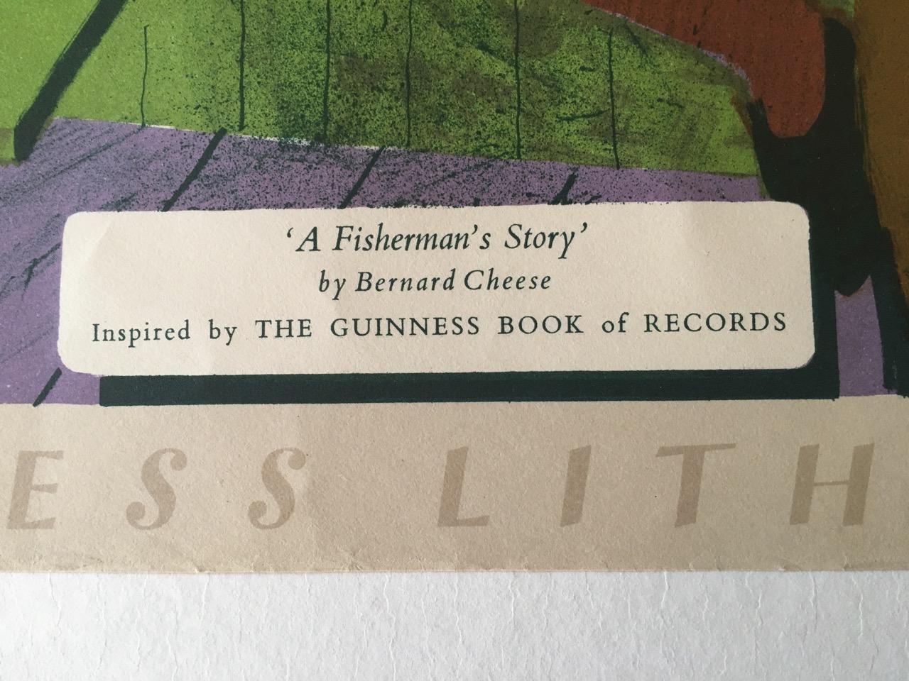 Full Set of 1956 6 First Series Guinness of Records Lithographs with Book & Tube For Sale 10