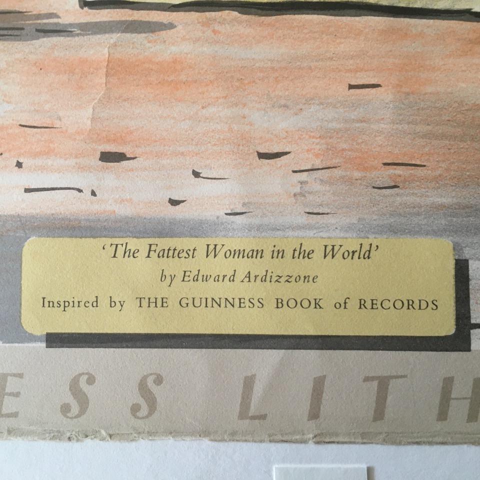 Mid-20th Century Full Set of 1956 6 First Series Guinness of Records Lithographs with Book & Tube For Sale