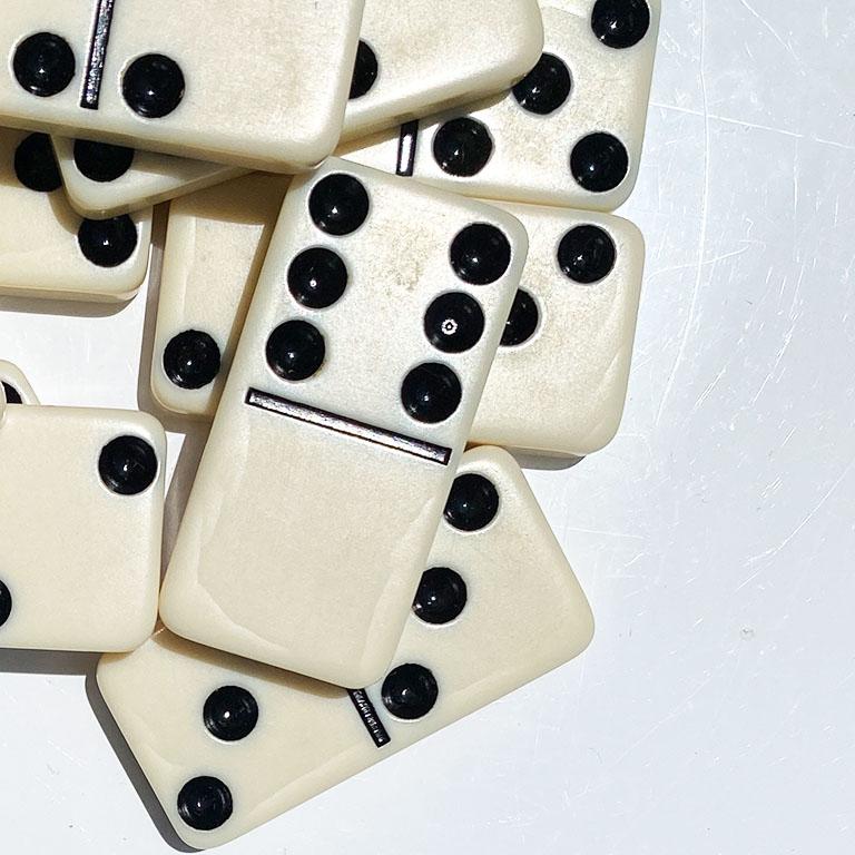 black and white dominoes