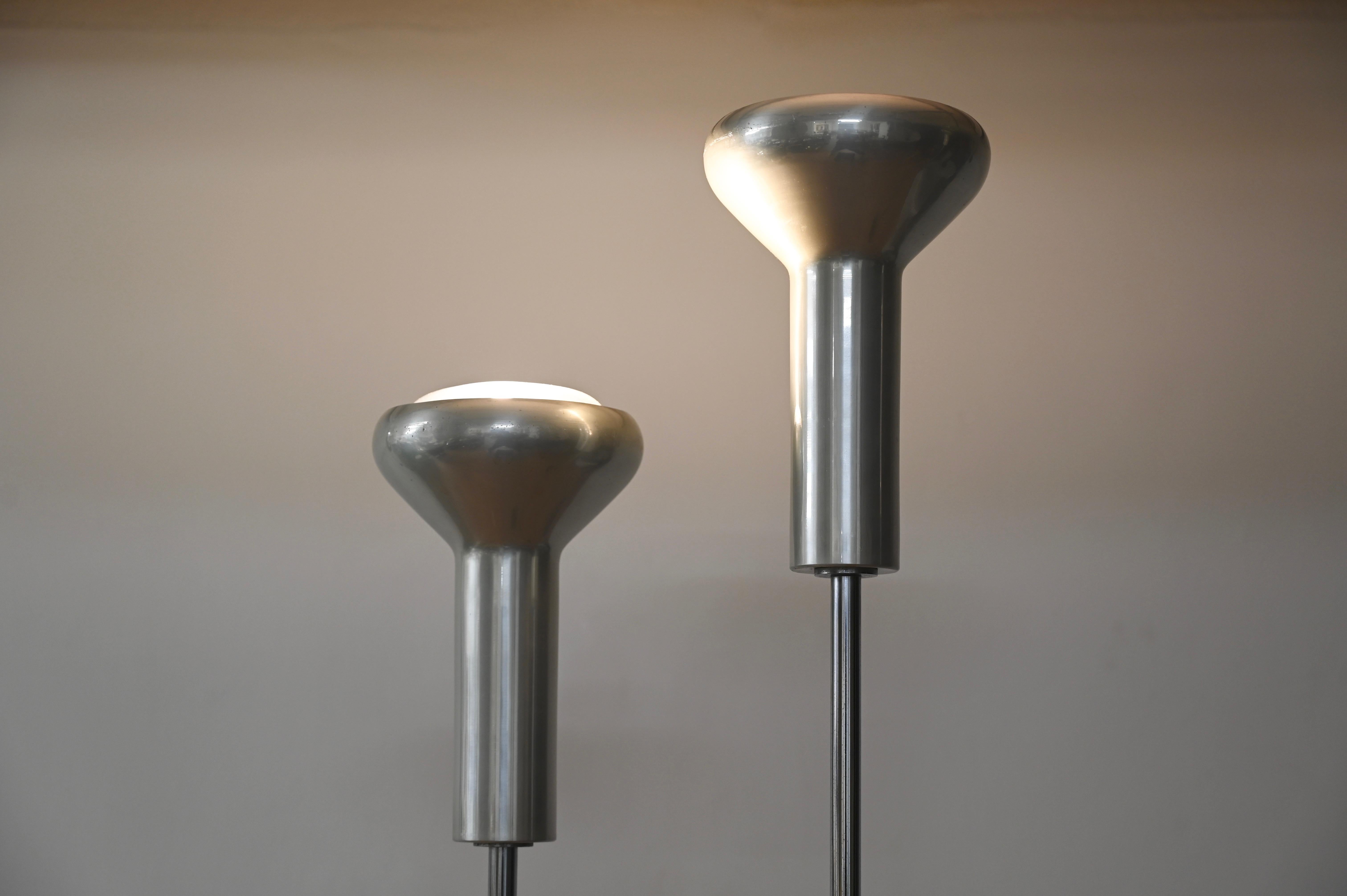 Full Set of Three Gino Sarfatti Model 1073 Floor Lamps for Arteluce, Italy 1956 For Sale 3