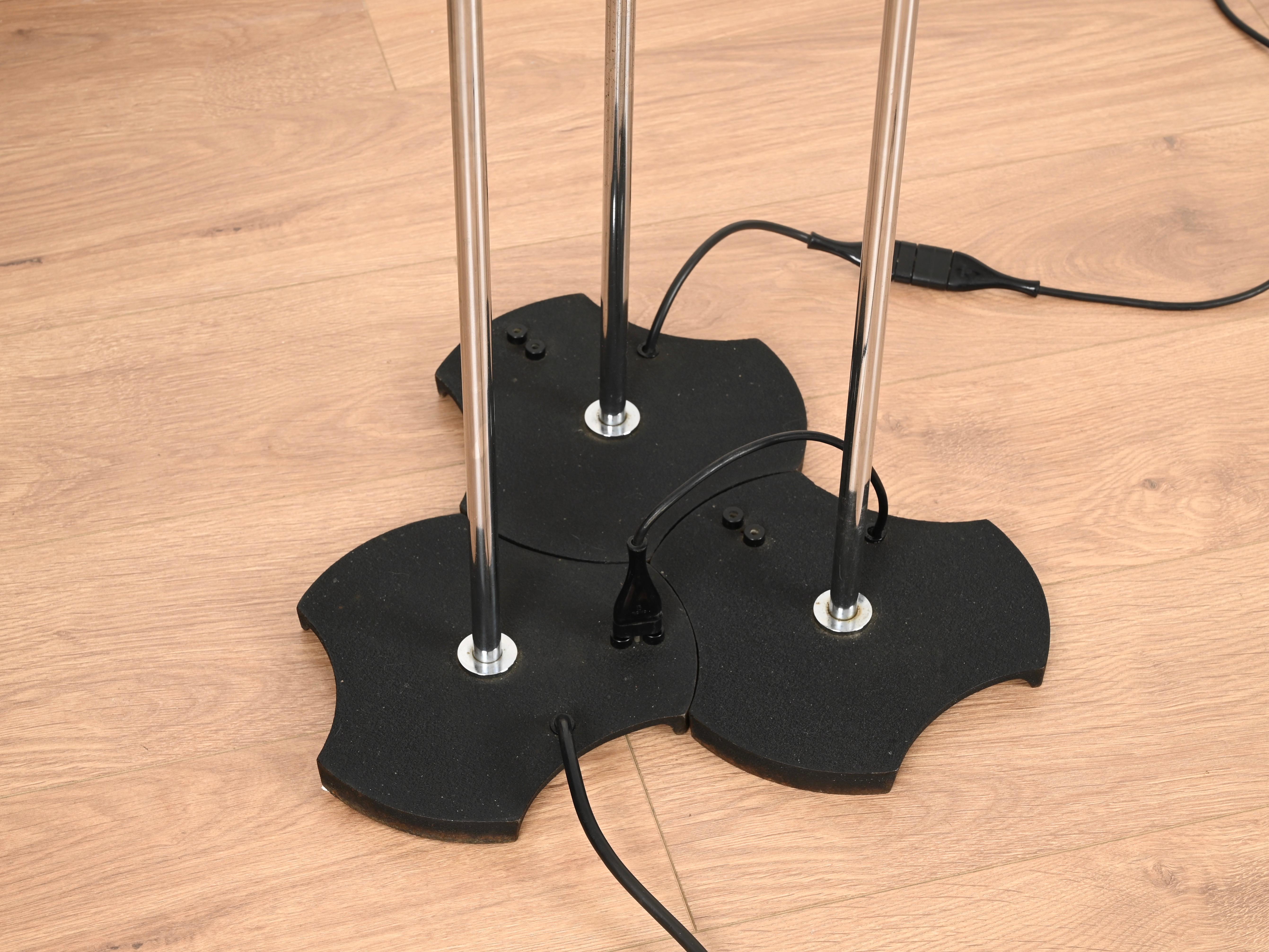 Full Set of Three Gino Sarfatti Model 1073 Floor Lamps for Arteluce, Italy 1956 For Sale 4