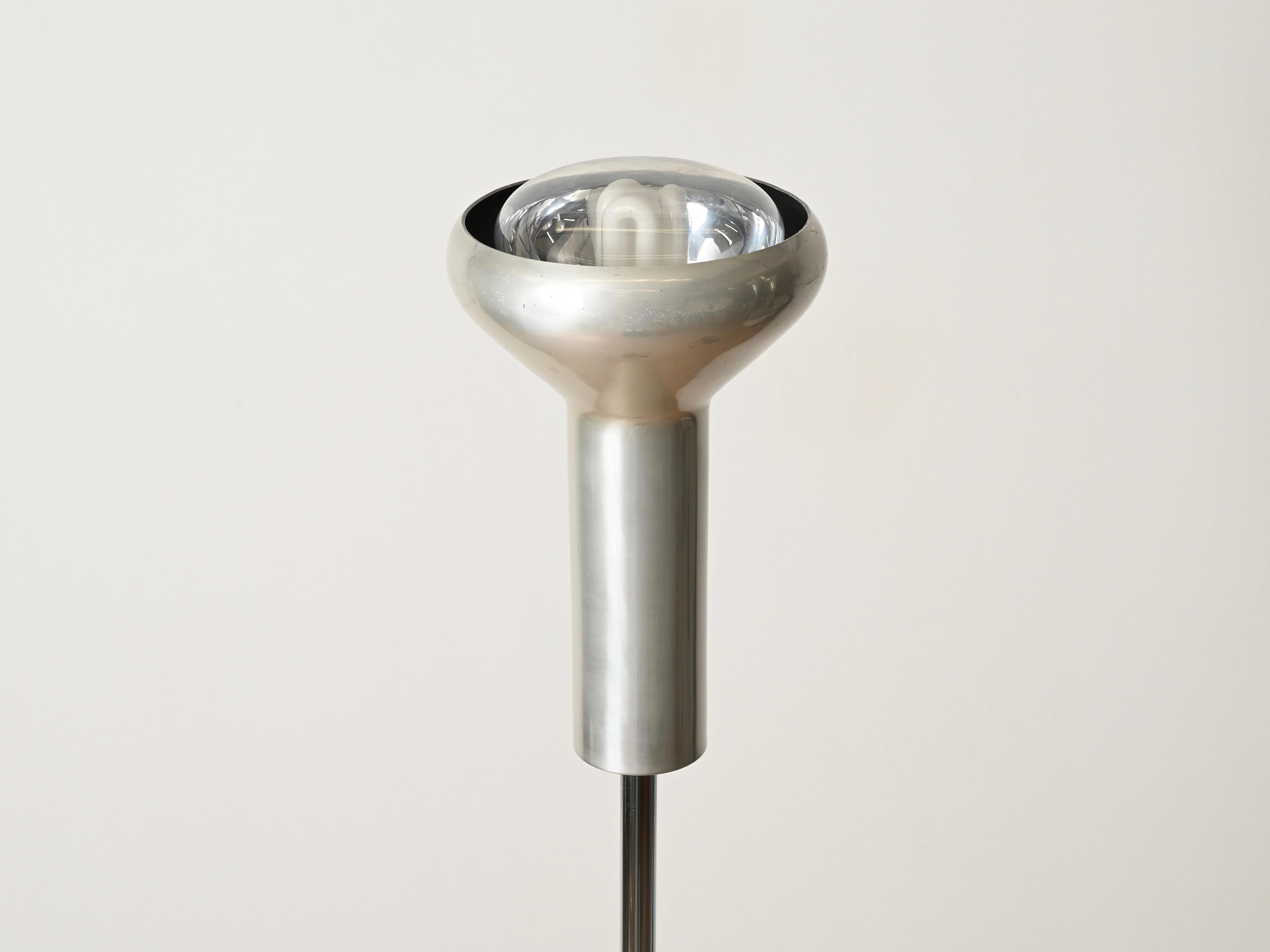 Mid-20th Century Full Set of Three Gino Sarfatti Model 1073 Floor Lamps for Arteluce, Italy 1956 For Sale
