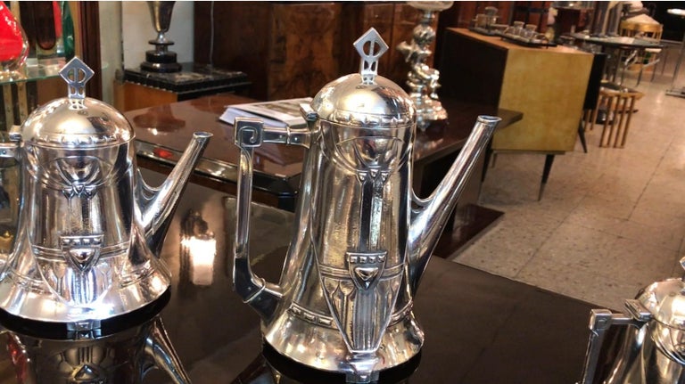 Full Side Tea and Coffe Service, Art Nouveau, Jugendstil, Liberty, 1910 ...