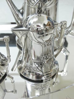 Tee- und Kaffeeservice im Jugendstil, Liberty, 1910, WMF