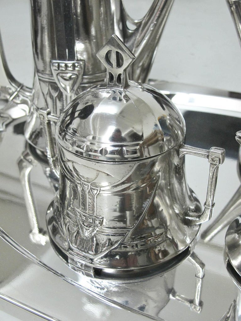 Full Side Tea and Coffe Service, Art Nouveau, Jugendstil, Liberty, 1910 ...