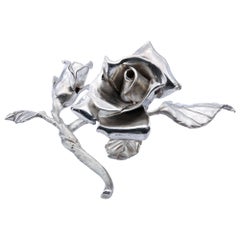Full Silver Rose from d'Avossa Home Jewelry Collection