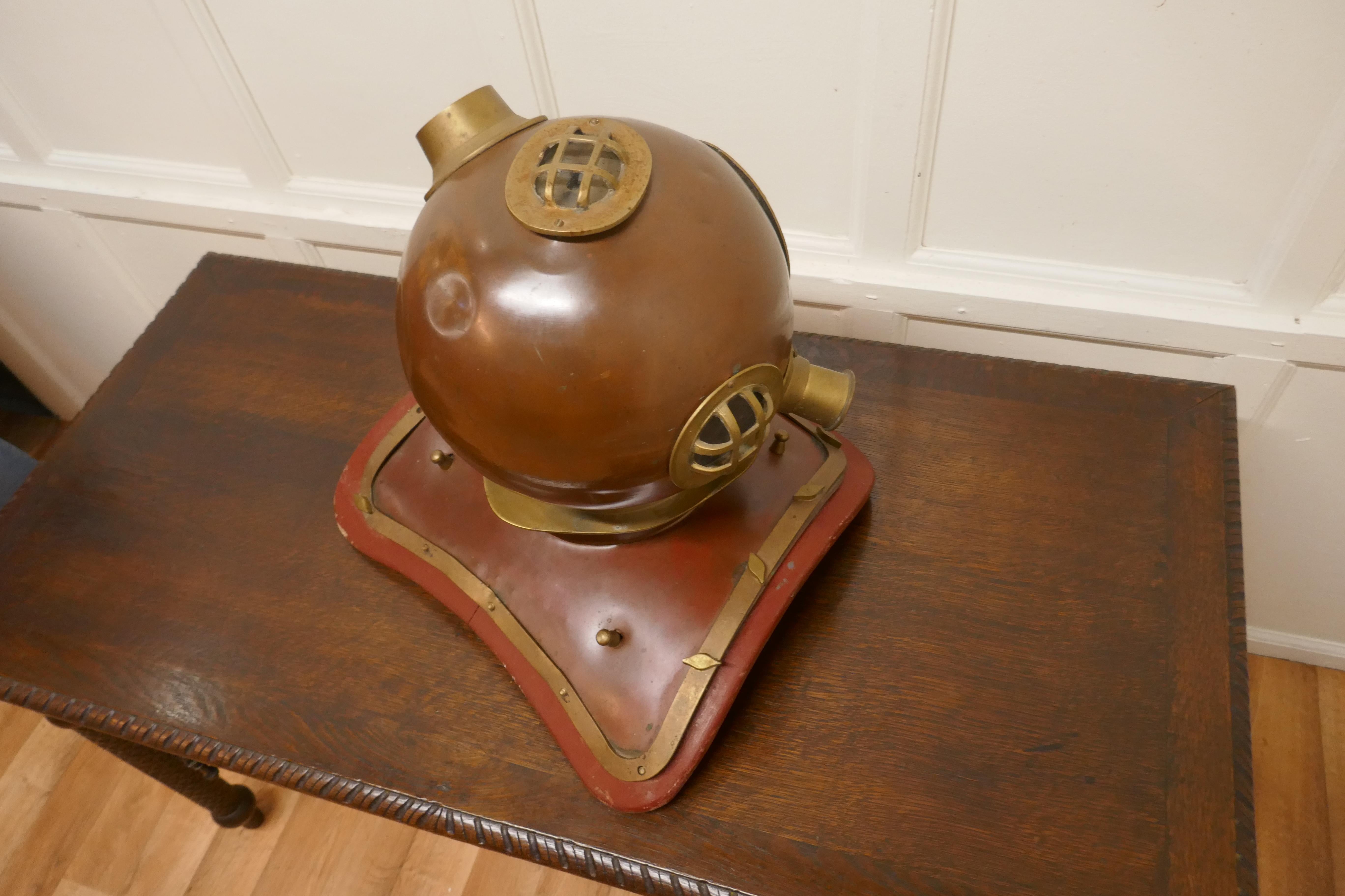 Folk Art Full Size 1950s Model Divers Helmet, Shop Display Piece For Sale