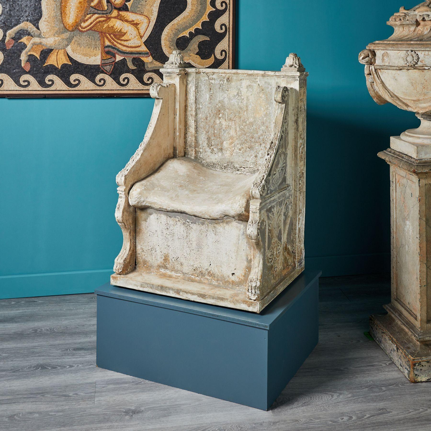 19th Century Full Size Antique Model Throne of Saint Peter For Sale