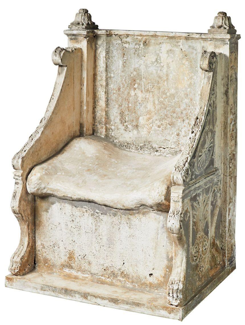 Full Size Antique Model Throne of Saint Peter In Good Condition For Sale In Wormelow, Herefordshire