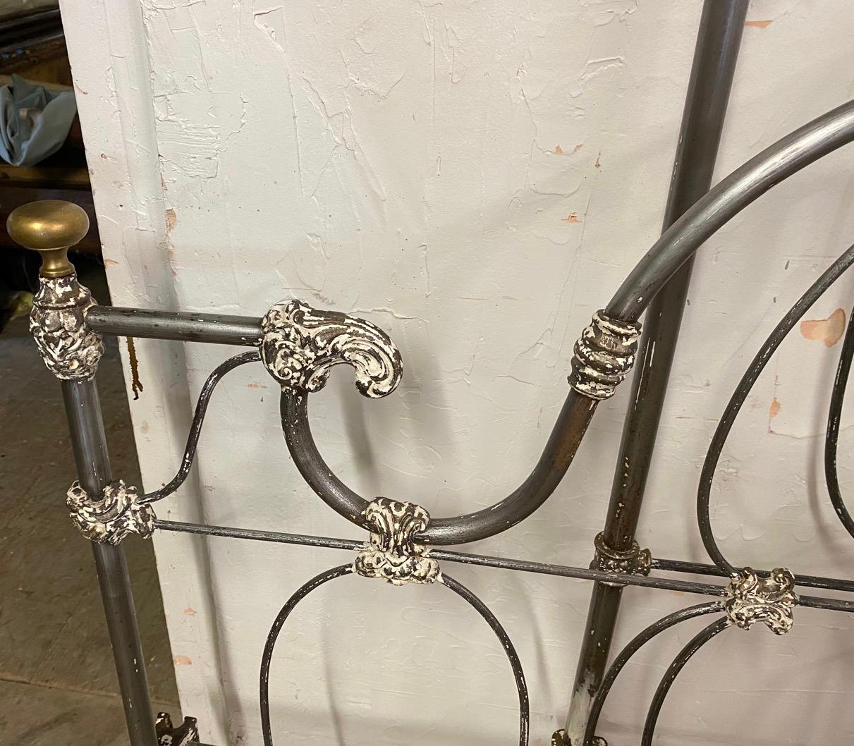 Full Size Baroque Style Metal Bed For Sale 7