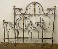 Full Size Baroque Style Metal Bed