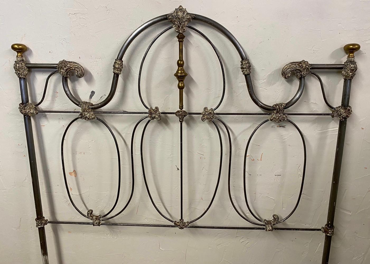 Full Size Baroque Style Metal Bed For Sale 1